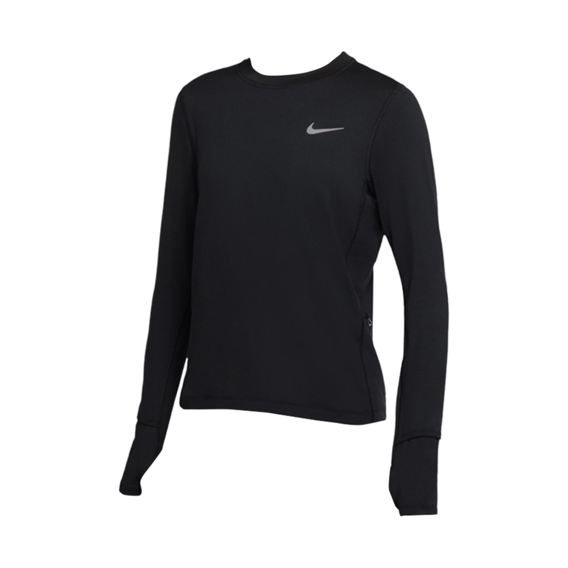 CU3278-010 (W) Nike Sports Running Round Neck Solid Color Long Sleeves T-Shirt Black - Asia