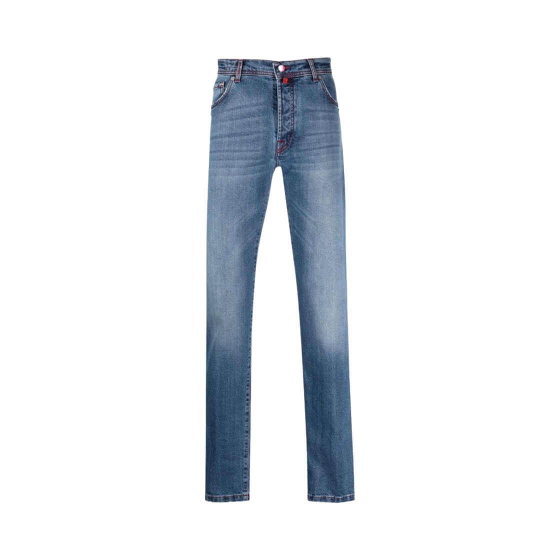 키톤 워시드 스트레이트 레그 진 블루(Kiton Washed Straight Leg Jeans Blue)