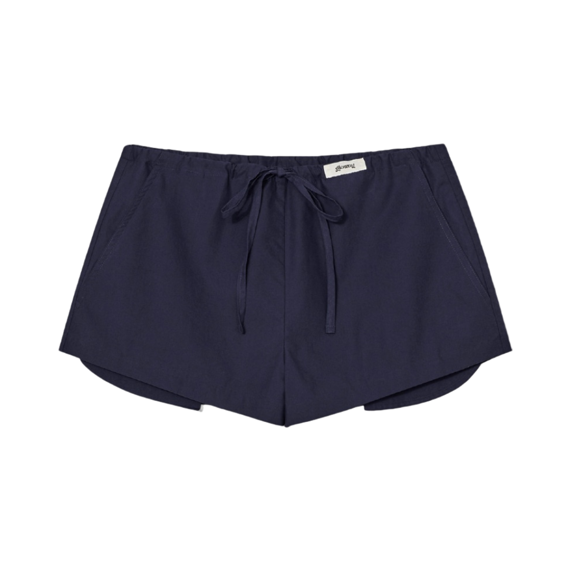 (W) 글로니 윌셔 코튼 쇼츠 네이비((W) Glowny Wilshire Cotton Shorts Navy) - 1
