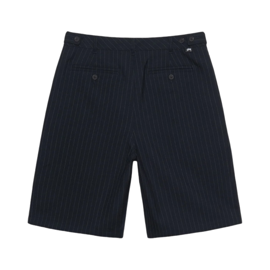 STUSSY VOLUME PLEATED SHORT STRIPE 黒 32 ☆送料・関税込☆STUSSY☆VOLUME PLEATED SHORT STRIPE