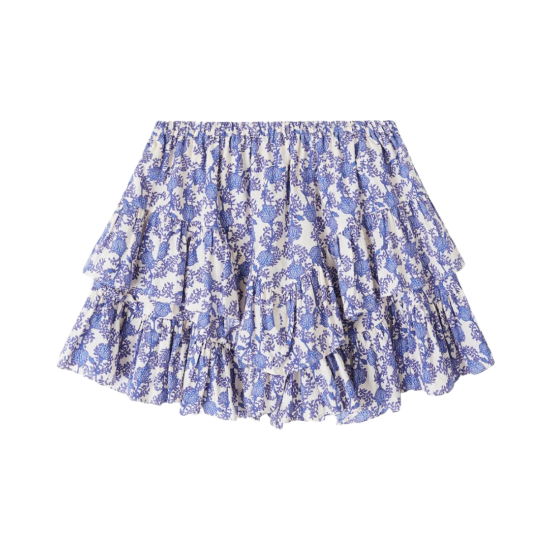 (W) 이자벨 마랑 조카디아 프린티드 코튼 쇼츠 로얄 블루 - 23SS((W) Isabel Marant Jocadia Printed Cotton Shorts Royal Blue - 23SS) - 1
