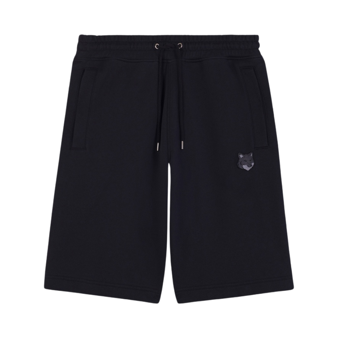 메종 키츠네 볼드 폭스 헤드 패치 오버사이즈 조그 쇼츠 블랙(Maison Kitsune Bold Fox Head Patch Oversize Jog Shorts Black)