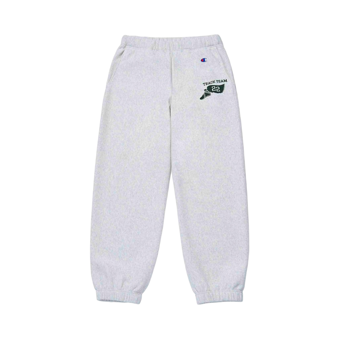 CKPA2FN01CR Champion x Thisisneverthat Reverse Weave Blue Tag Banding Jogger Pants Cream