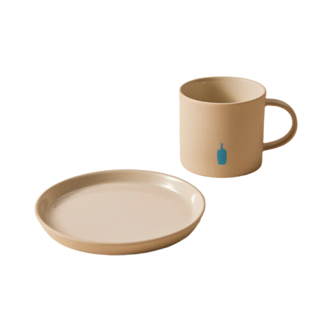 블루 보틀 스톤 머그 & 플레이트 세트 그레이(Blue Bottle Stone Mug & Plate Set Grey)