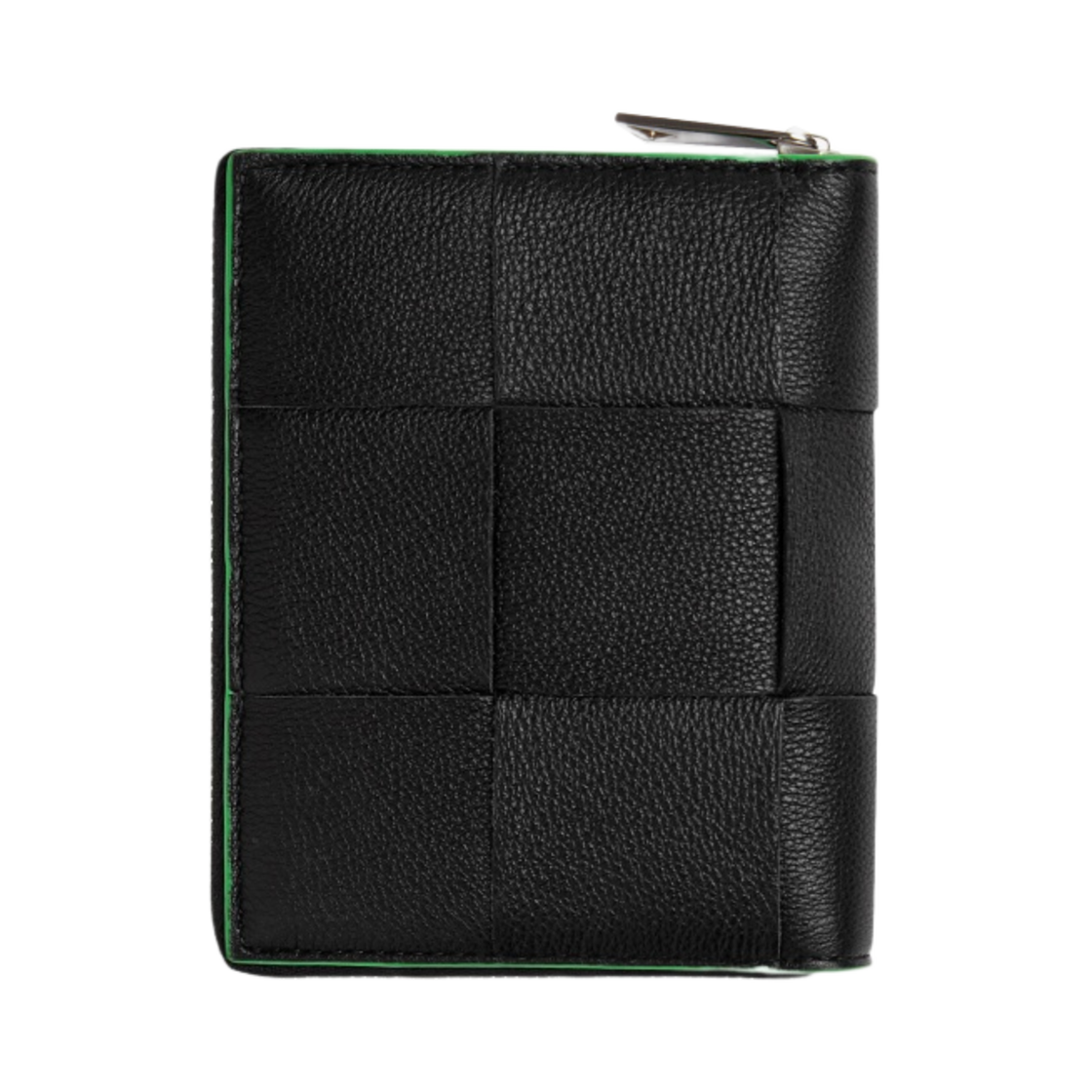 보테가 베네타 컴팩트 집 어라운드 지갑 블랙 패러킷(Bottega Veneta Compact Zip Around Wallet Black Parakeet) - 3