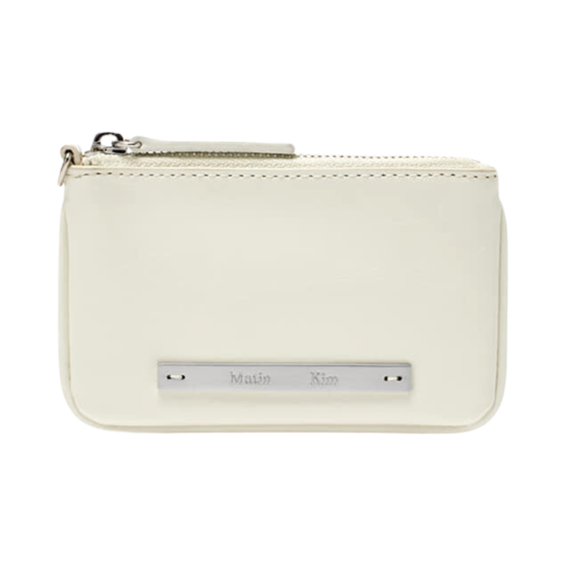 MK2477WL006MIV Matin Kim Glossy Leather Coin Wallet Ivory