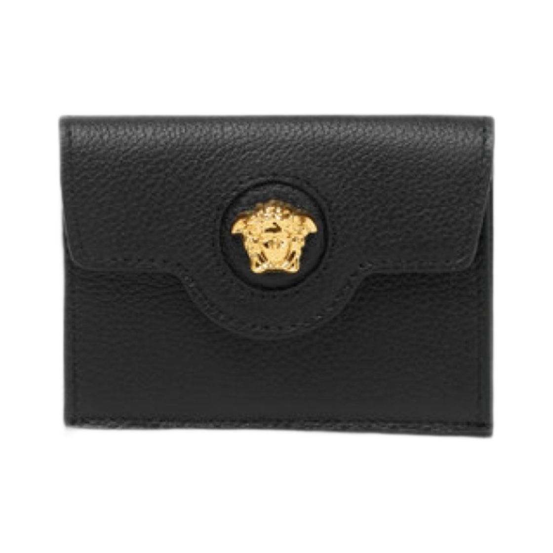1012578-DVIT2T-1B00V Versace La Medusa Wallet Black Gold