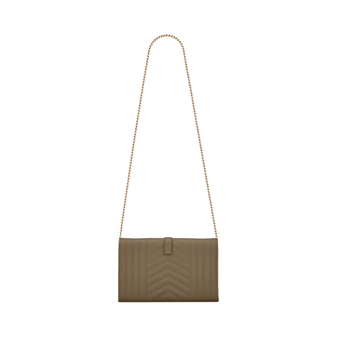 생로랑 믹스 마틀라세 그랑 드 뿌드르 엠보스드 레더 모노그램 체인 지갑 카키 그린(Saint Laurent Monogram Chain Wallet in Mix Matelasse Grain de Poudre Embossed Leather Khaki Green) - 2