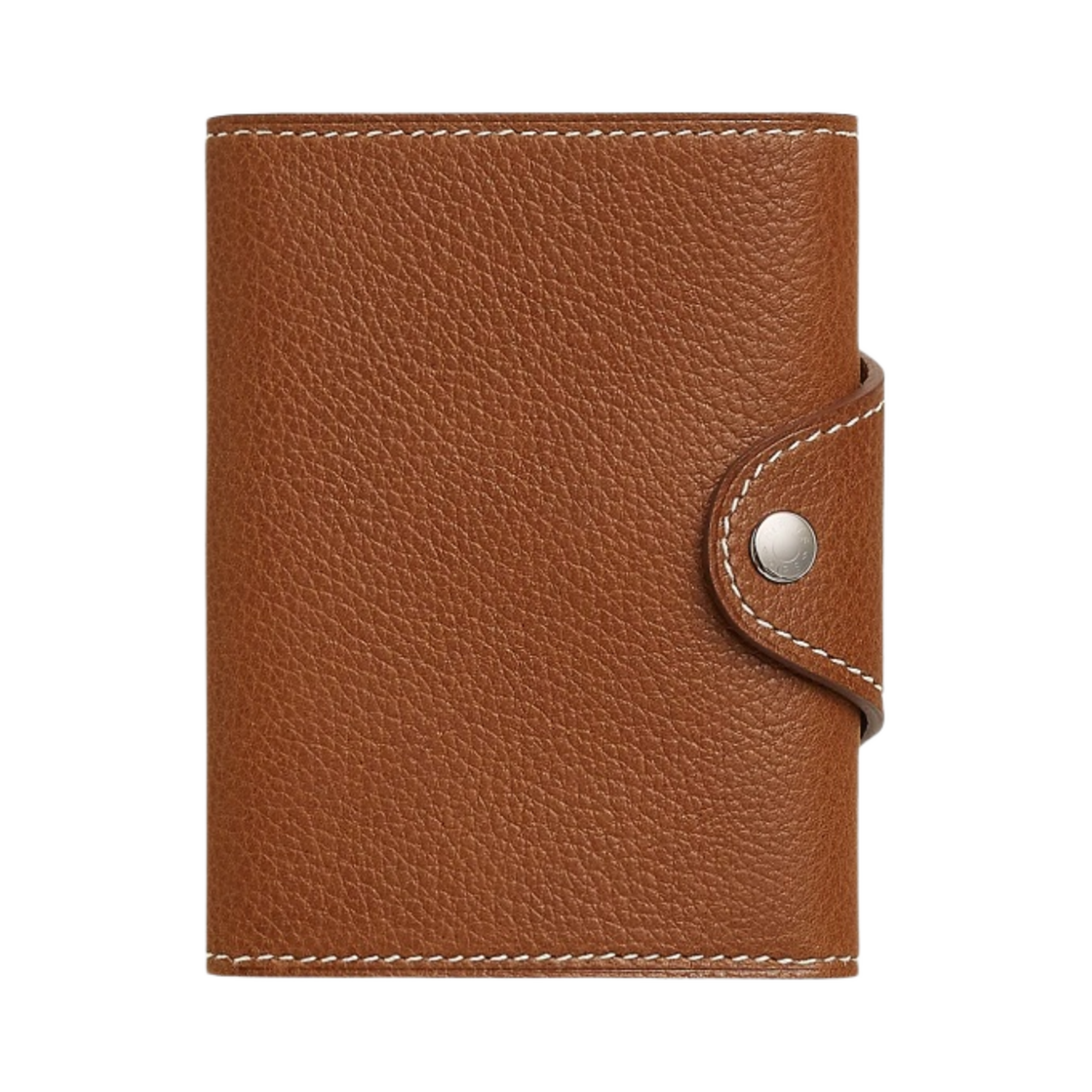 H085324CK34 Hermes Iliade Card Holder Barenia Faubourg & Palladium Fauve