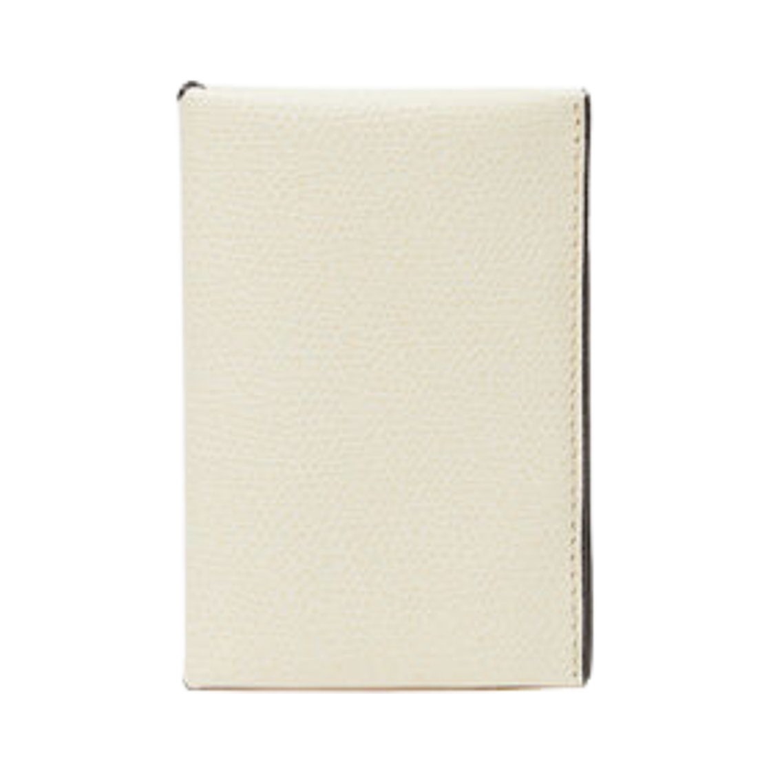 SGNL0061028LOCPS99WWNN Valextra Card Case with Button Pergamena White Black