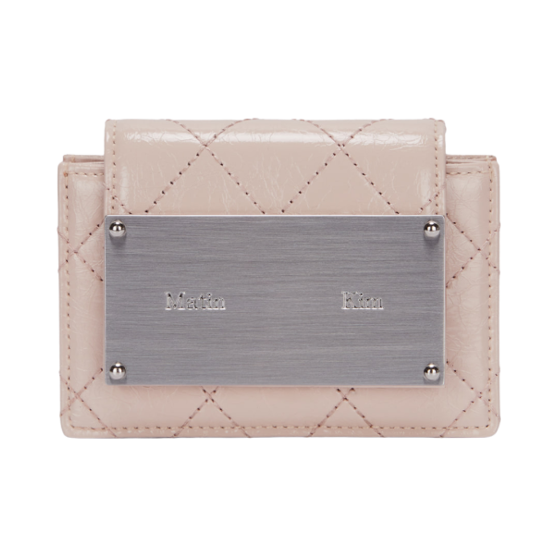 마뗑킴 퀼팅 아코디언 지갑 베이지(Matin Kim Quilting Accordion Wallet Beige)