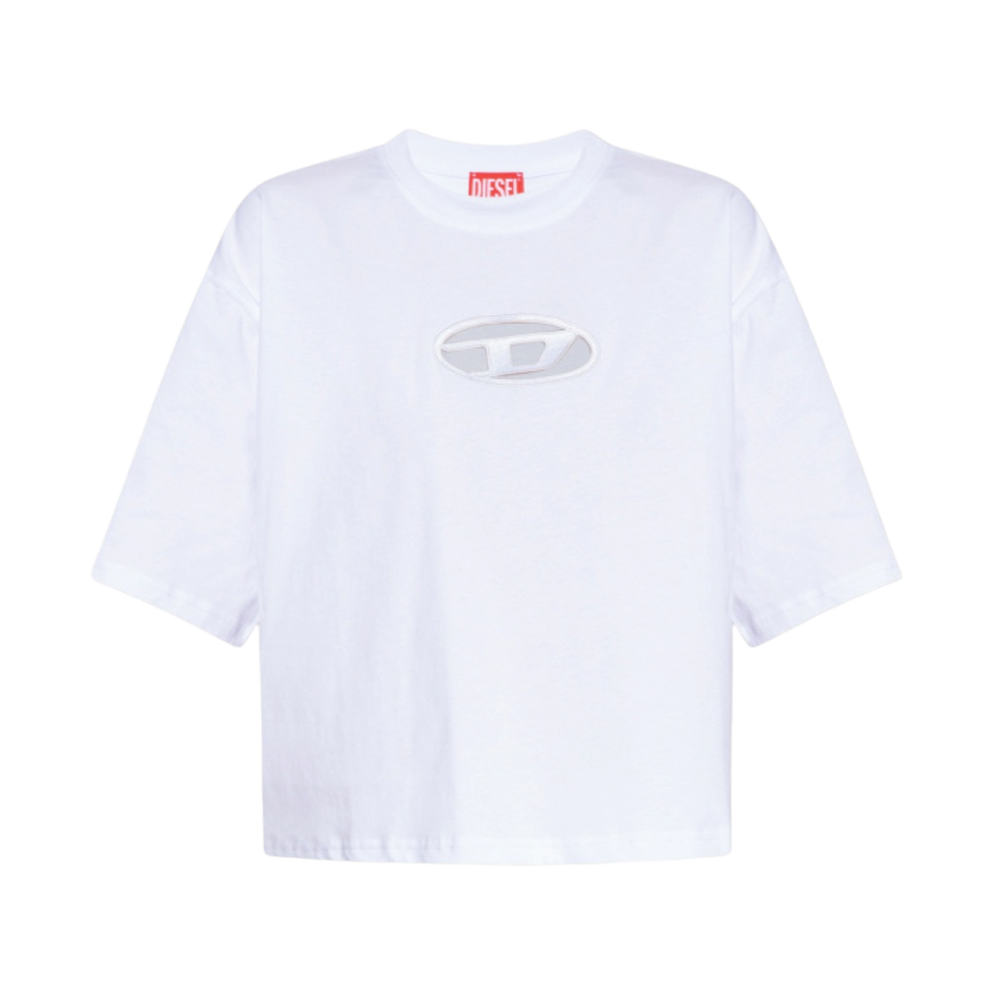 (W) 디젤 T-로위-Od 티셔츠 화이트 실버