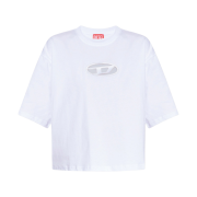 (W) Diesel T-Rowy-Od T-Shirt White Silver