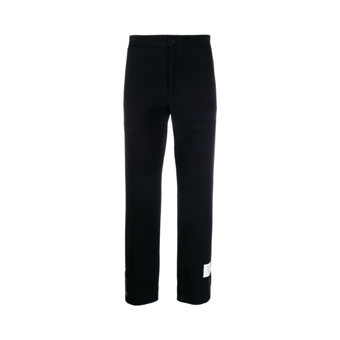 MJQ165A-J0063-415 Thom Browne Seersucker LoopBack 4-Button Vent Trouser Navy