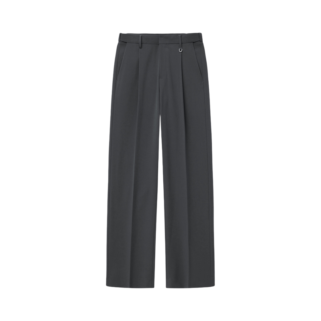 티엔지티 그레이 원턱 세미 와이드 셋업 슬랙스