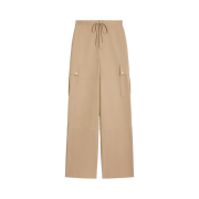 (W) Celine Cargo Pants In Cotton Twill British Beige