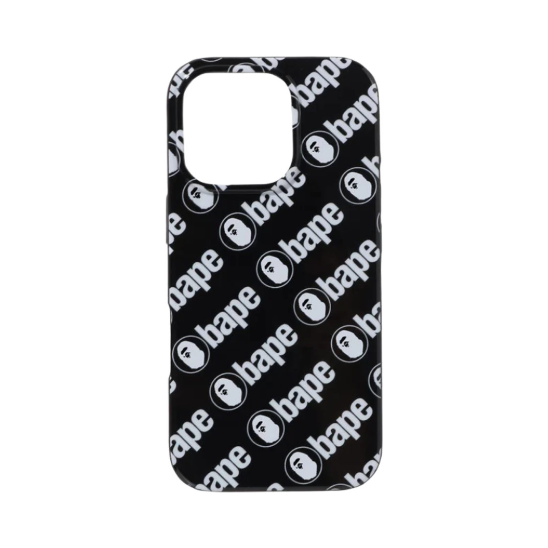 베이프 패턴 아이폰 16 프로 케이스 블랙(BAPE Pattern iPhone 16 Pro Case Black)