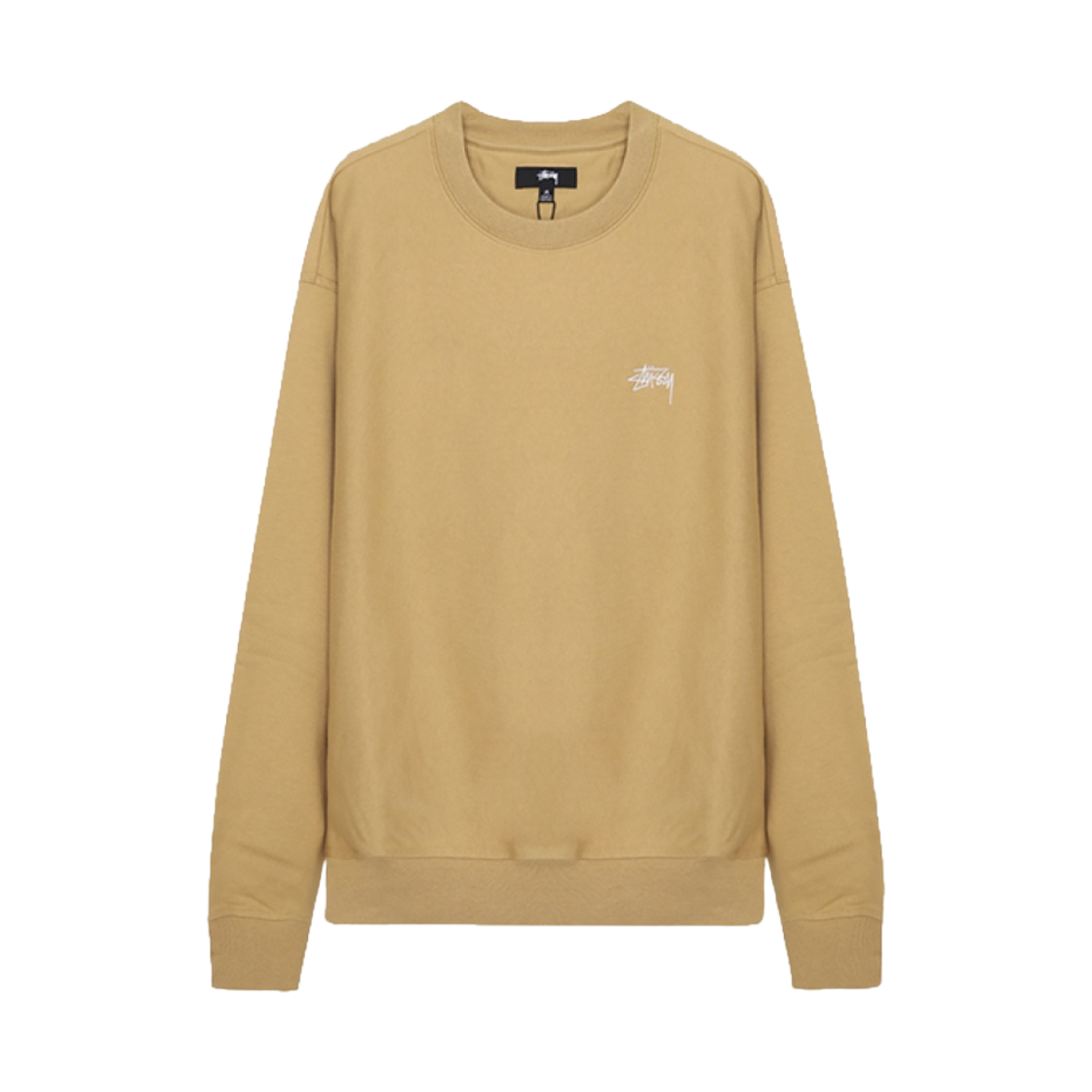 스투시 오버다이드 스탁 로고 크루넥 탄(Stussy Overdyed Stock Logo Crew Tan) - 1