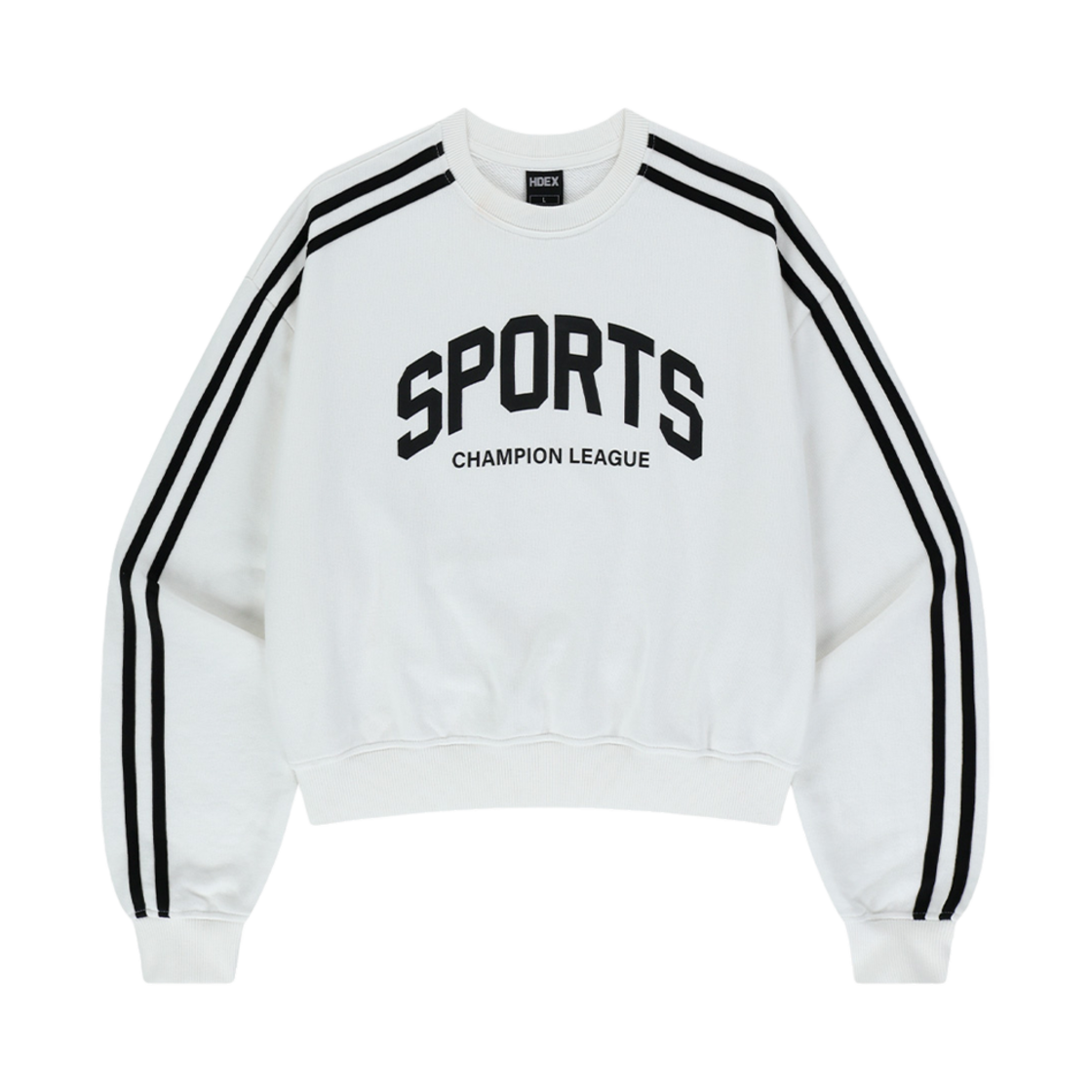 에이치덱스 우먼스 스포츠 컬러라인 스웨트 셔츠 오프화이트