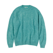 Auralee Brushed Super Kid Mohair Knit Pull Over Blue - 22AW