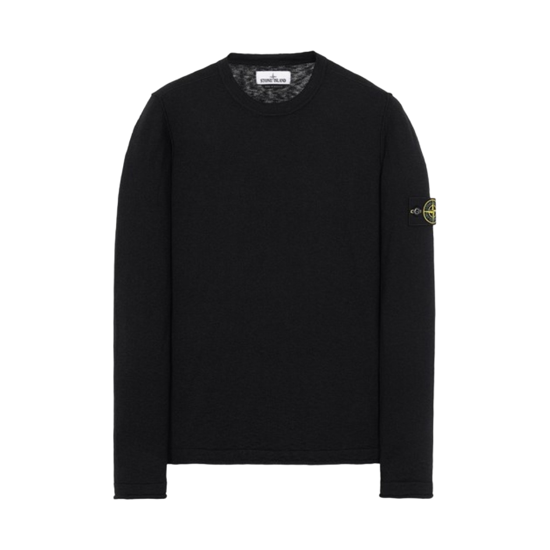 스톤 아일랜드 502B0 크루넥 니트탑 블랙 - 21SS