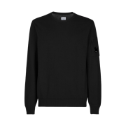 C.P. Company Cotton Crepe Crewneck Knit Black - 22SS