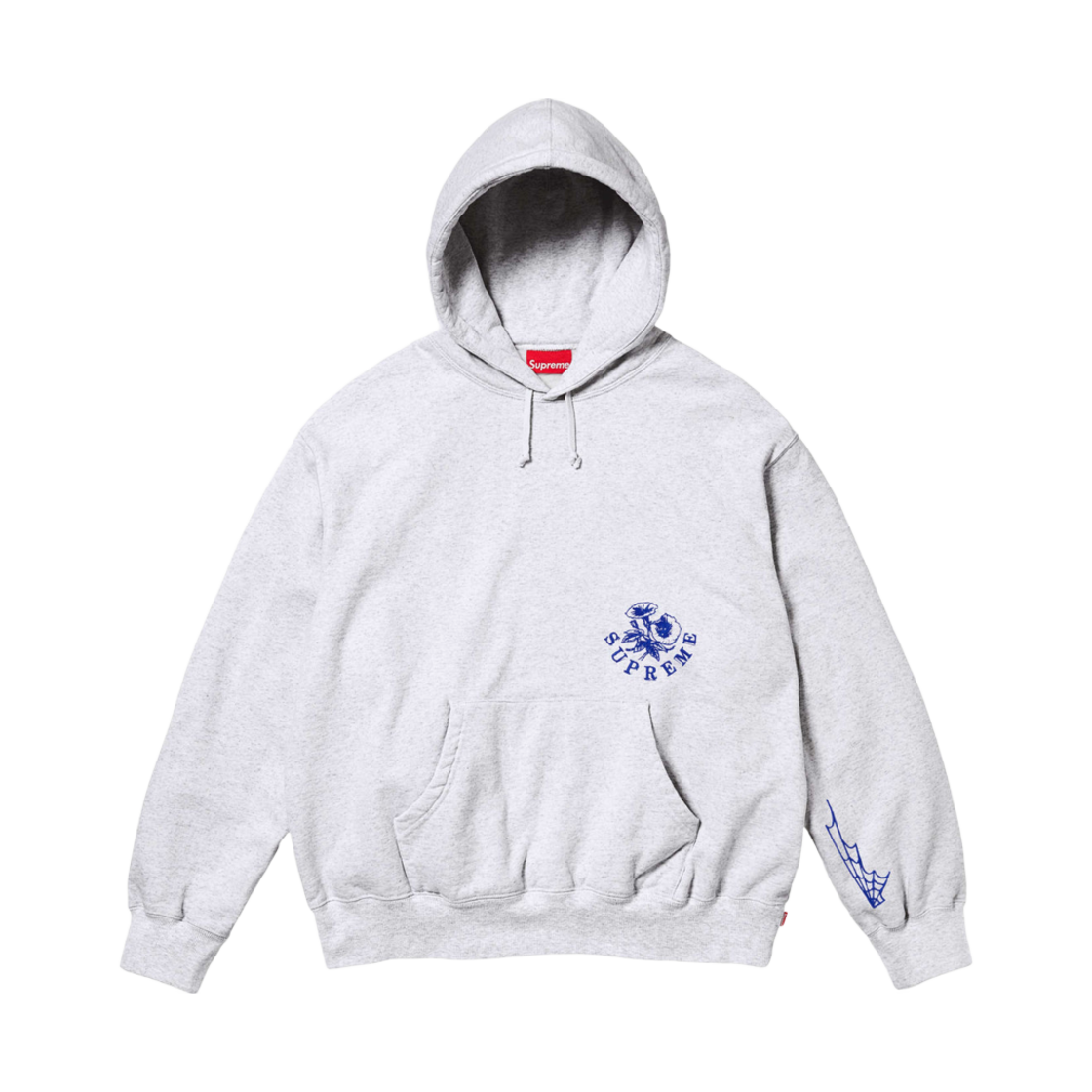 슈프림 와일드 자수 후드 스웨트셔츠 애쉬 그레이 - 24FW(Supreme Wild Embroidered Hooded Sweatshirt Ash Grey - 24FW) - 2