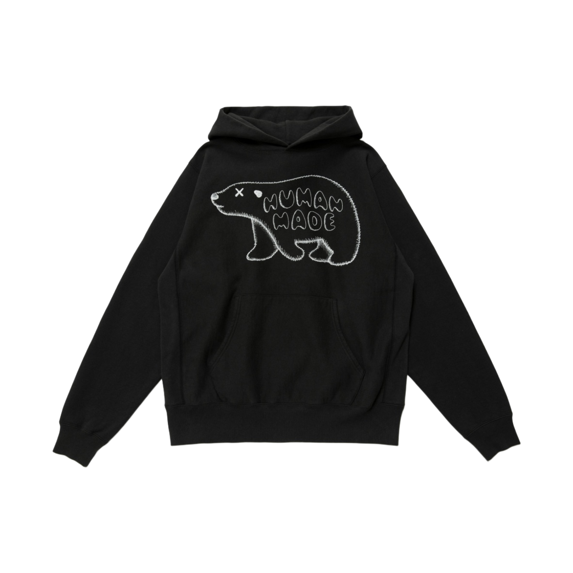 휴먼 메이드 x 카우스 #2 피자 후드 블랙(Human Made x Kaws #2 Pizza Hoodie Black) - 1