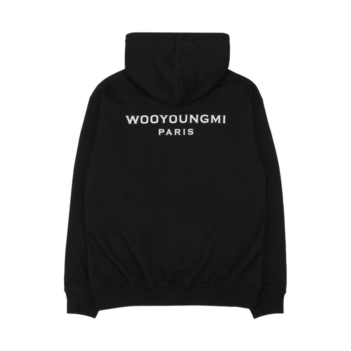 우영미 백 로고 후드 블랙 - 23FW(Wooyoungmi Back Logo Hoodie Black - 23FW)
