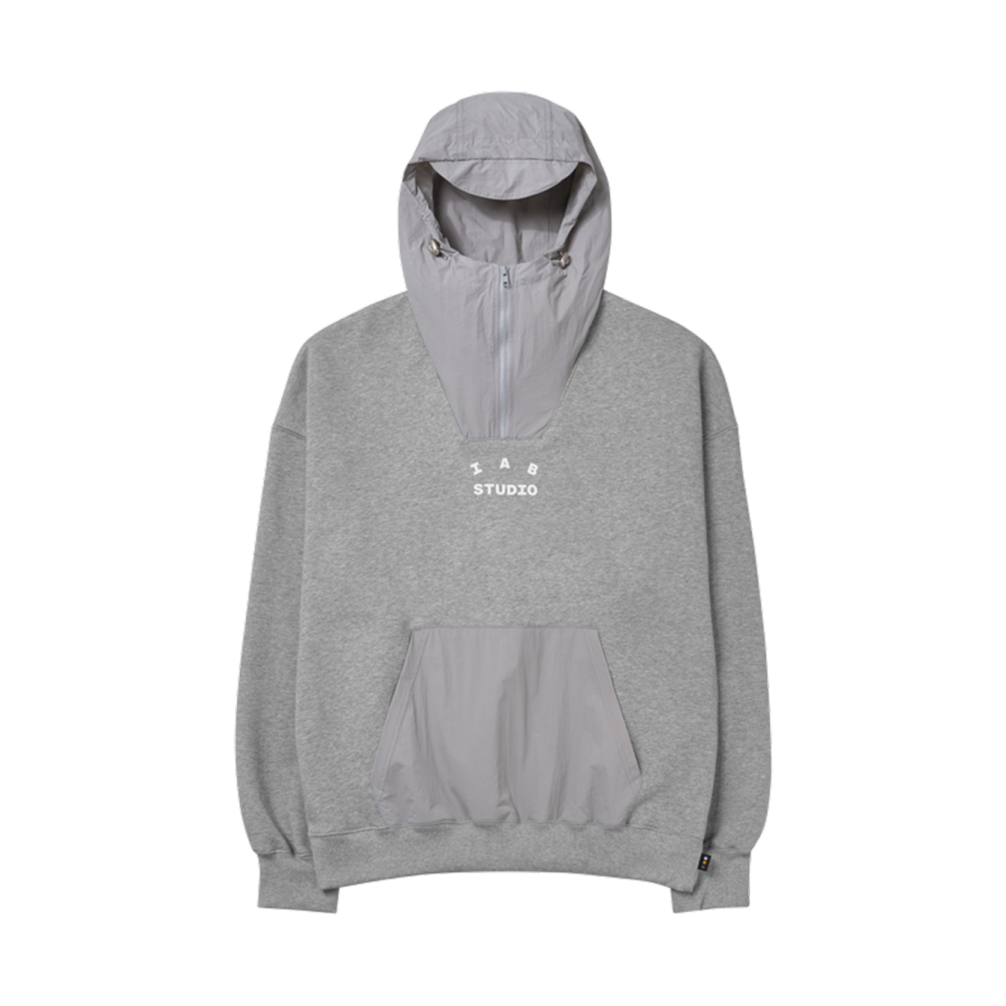 아이앱 스튜디오 우븐 후드 그레이 화이트(IAB Studio Woven Hoodie Gray White)