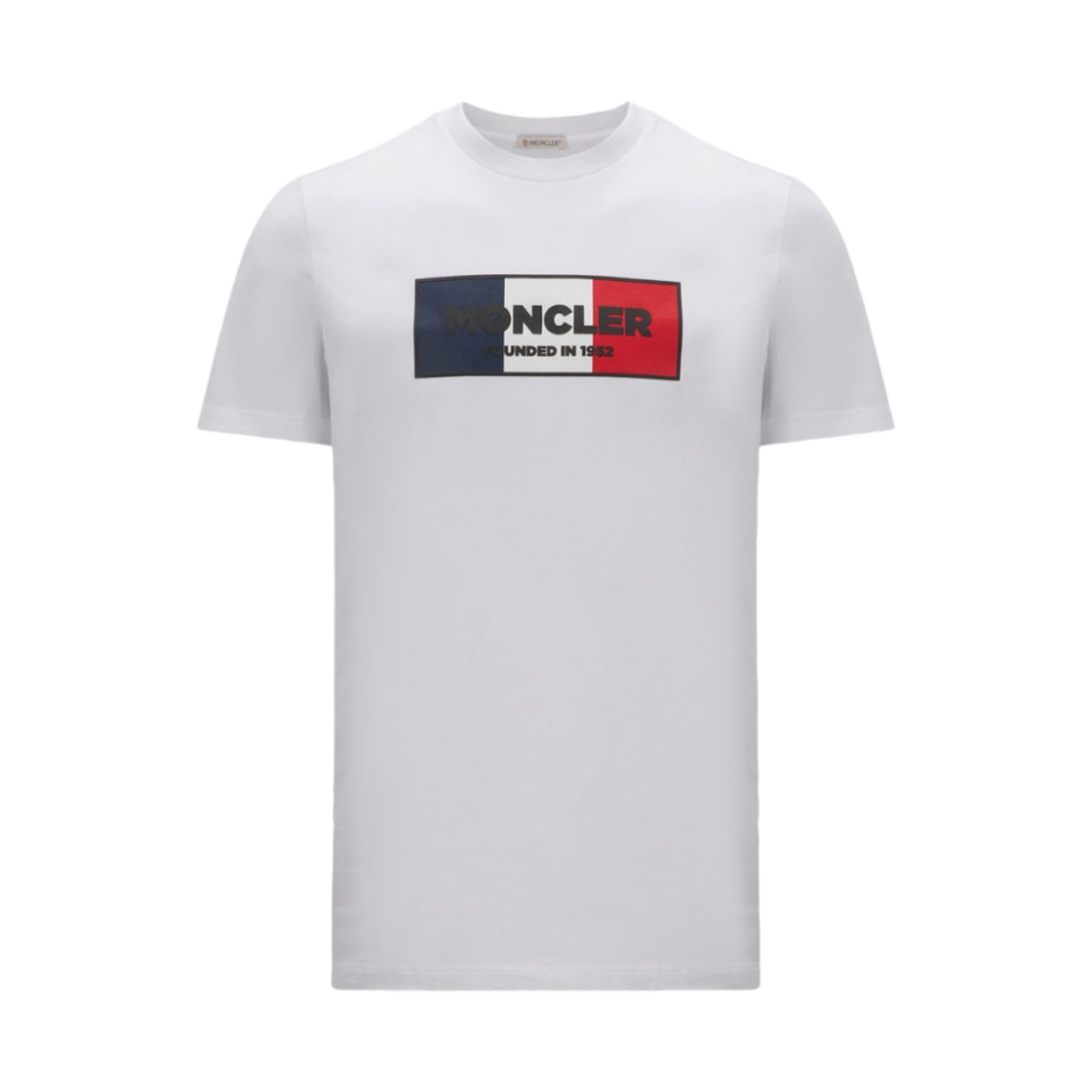 몽클레르 트라이컬러 모티프 티셔츠 옵티컬 화이트 - 23FW(Moncler Tricolour Motif T-Shirt Optical White - 23FW) - 1