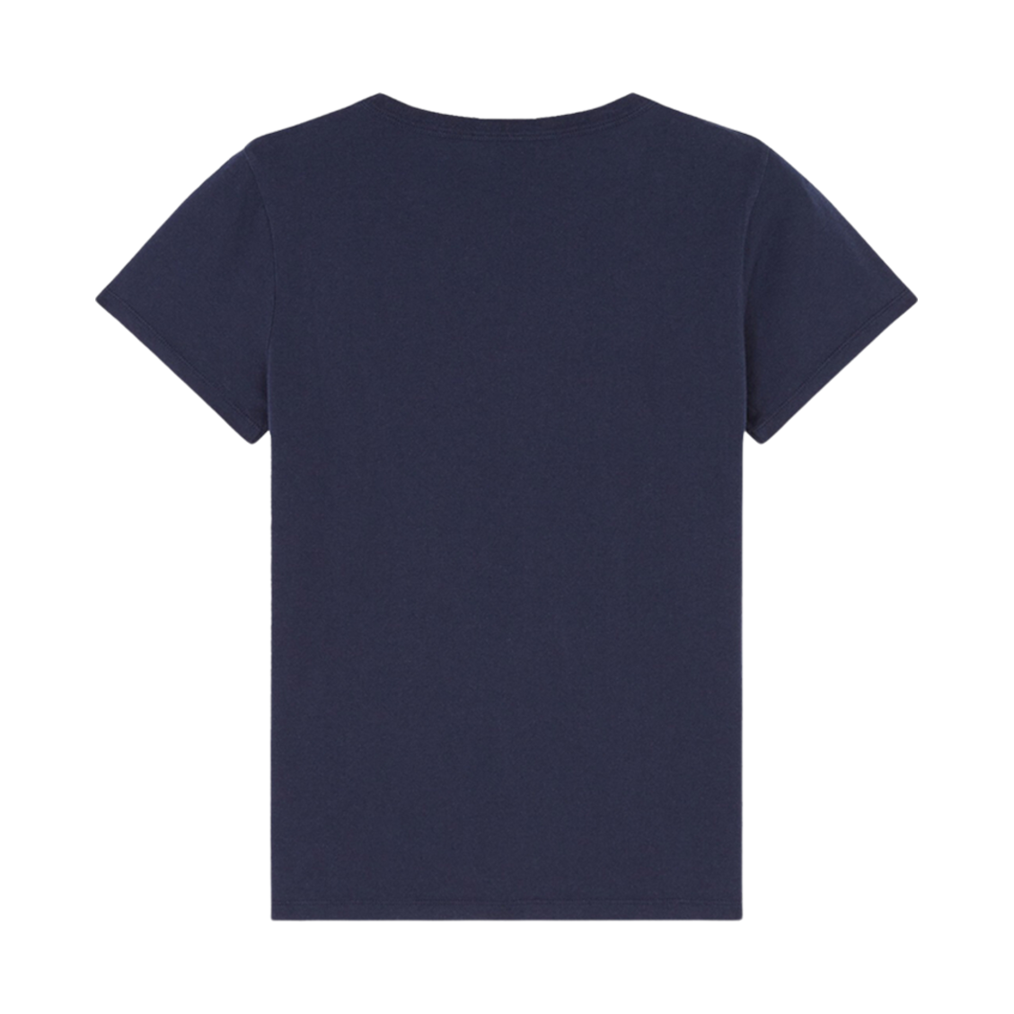 (W) 메종 키츠네 핸드라이팅 클래식 티셔츠 네이비((W) Maison Kitsune Handwriting Classic T-Shirt Navy) - 2