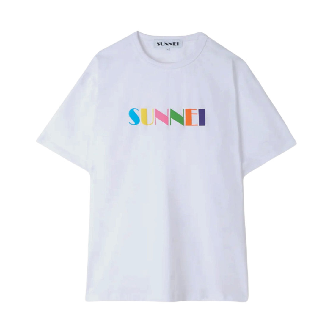 MRTWXJER066-JER012-7433 Sunnei Big Logo Sprayed T-Shirt Off White
