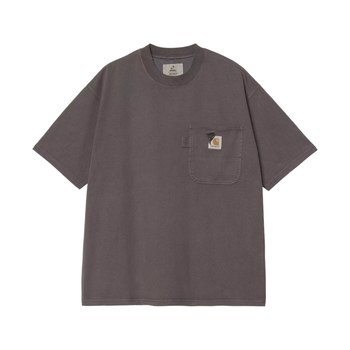 칼하트 WIP x 인빈시블 숏슬리브 피그먼트 다이드 티셔츠 피그먼트 가먼트 다이드 숫(Carhartt WIP x Invincible S/S Pigment Dyed T-Shirt Pigment Garment Dyed Soot)
