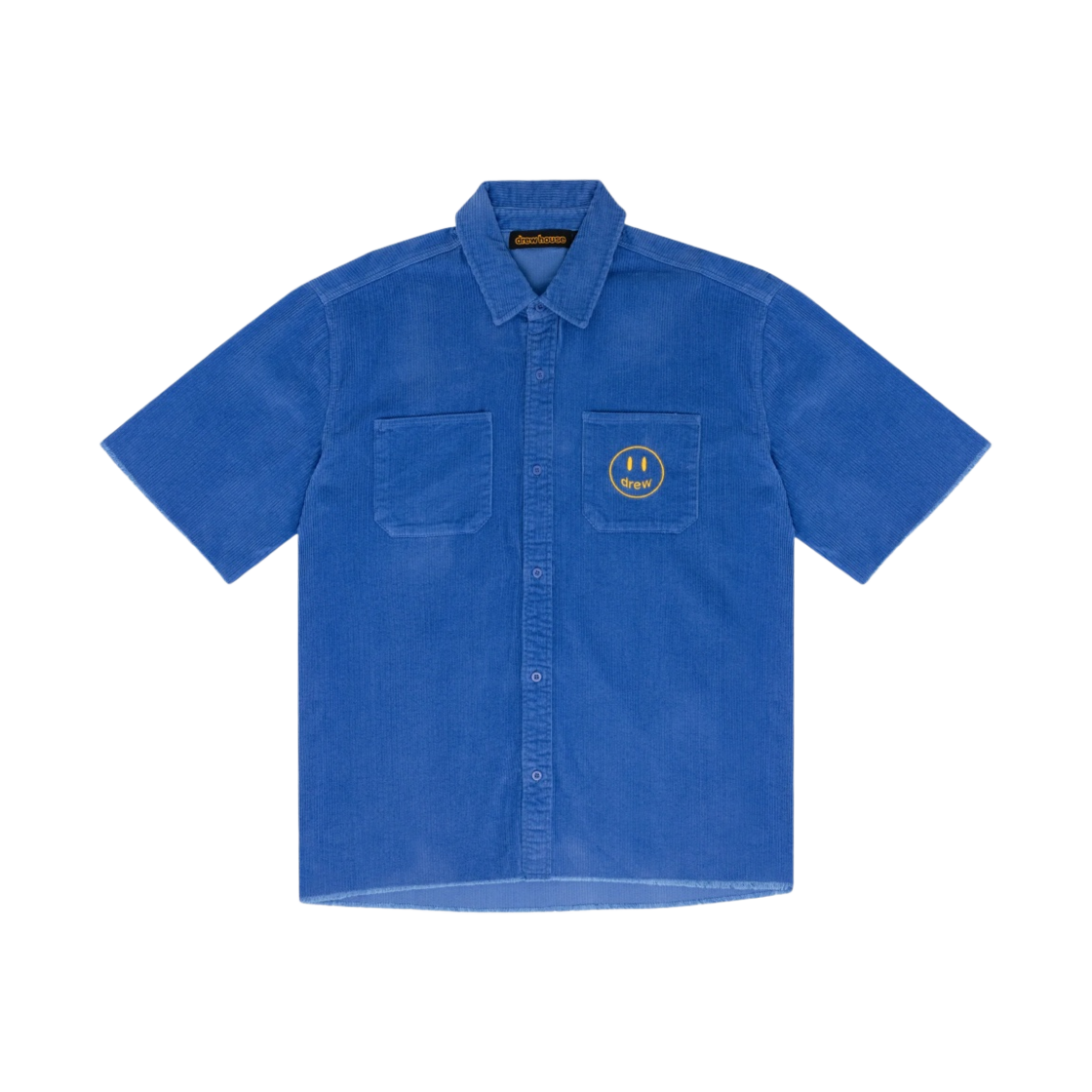드류 하우스 코듀로이 숏슬리브 셔츠 로얄 블루(Drew House Corduroy SS Shirt Royal Blue)