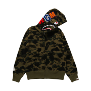 (W) BAPE 1st Camo Shark Full Zip Hoodie Green