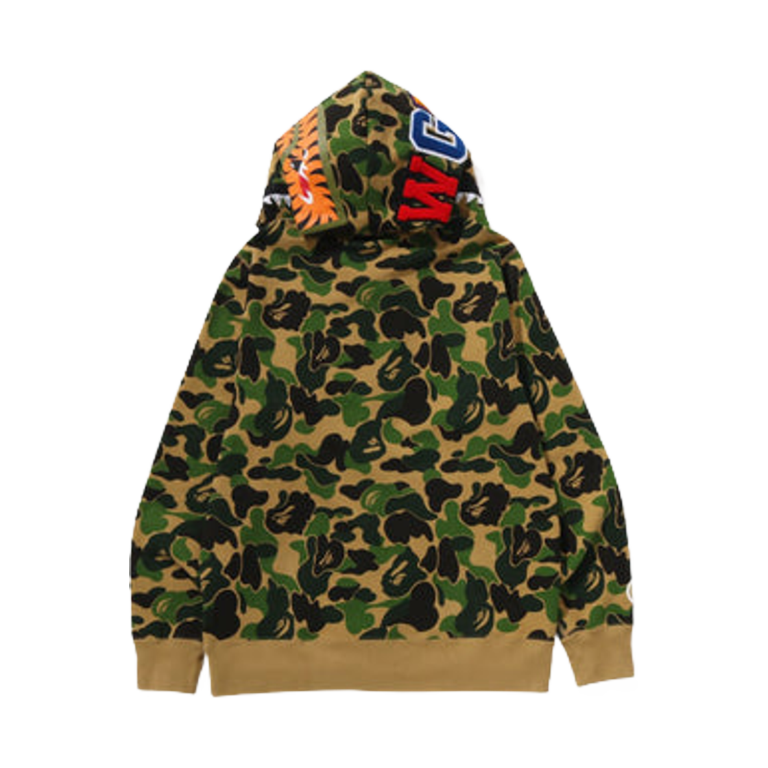 베이프 ABC 카모 크리스탈 스톤 샤크 풀 집 후드 그린(BAPE ABC Camo Crystal Stone Shark Full Zip Hoodie Green) - 3