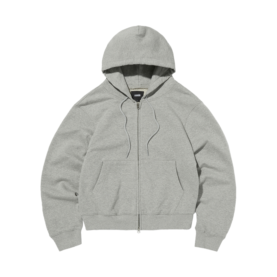 스웨이드 베이직 후드 집업 그레이(Suade Basic Hood Zip Up Gray)