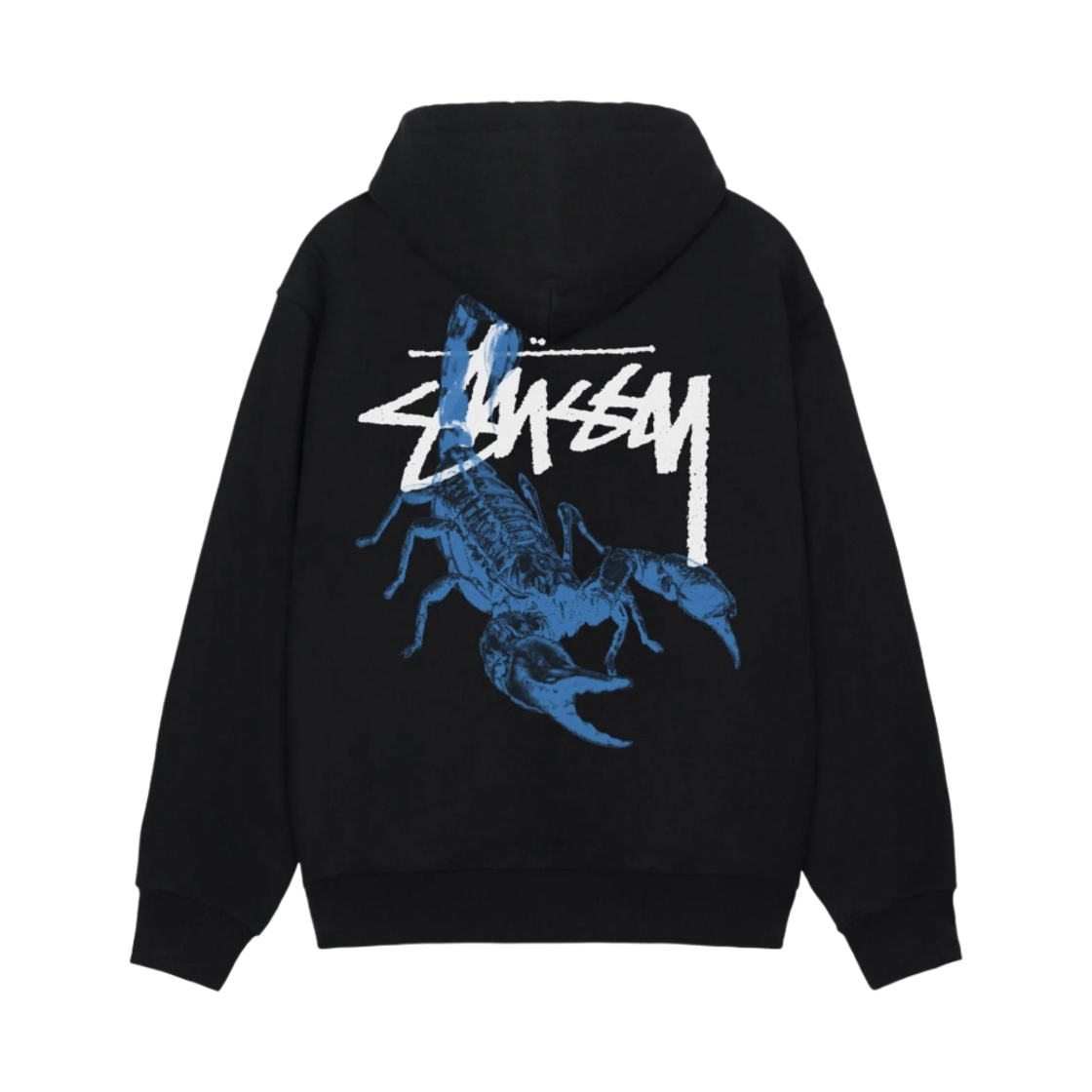 스투시 스콜피온 후드 집업 블랙