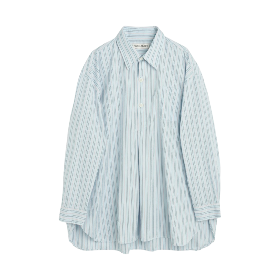 아워레가시 팝오버 셔츠 소닉 블루 스트라이프(Our Legacy Popover Shirts Sonic Blue Stripe)