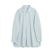 Our Legacy Popover Shirts Sonic Blue Stripe