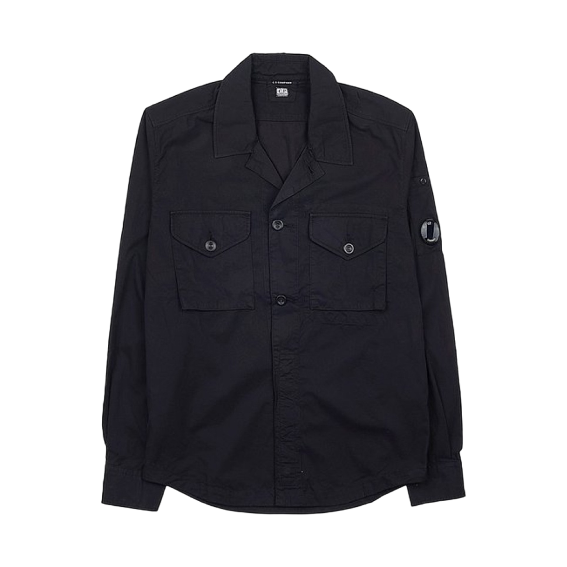 C.P. 컴퍼니 개버딘 버튼 포켓 셔츠 블랙 - 23FW(C.P. Company Gabardine Buttoned Pockets Shirt Black - 23FW)