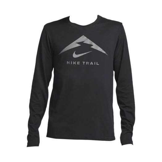 Nike Dri-Fit Trail Running Long Sleeve T-Shirt Black - Asia