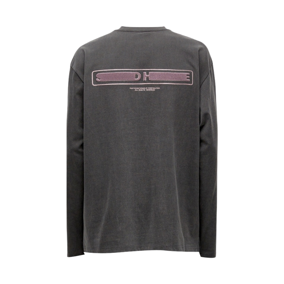 솔리드 옴므 소프트 백로고 롱슬리브 티셔츠 그레이(Solid Homme Soft Backlogo Long Sleeve T-Shirt Grey) - 2