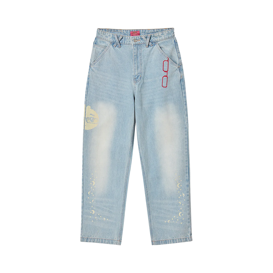 엔와이엑스엑스 x 안경만두 NYGD 데님 팬츠 라이트 블루(NYXX x Glass Dumpling NYGD Denim Pants Light Blue)