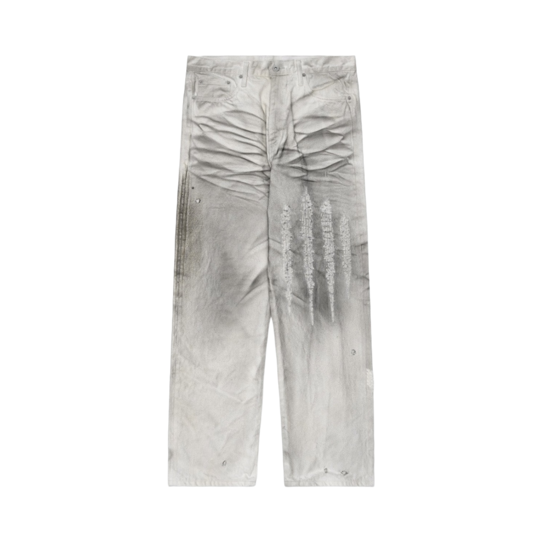 - Neighborhood x Clot Savage Denim DP Basic Pants White
