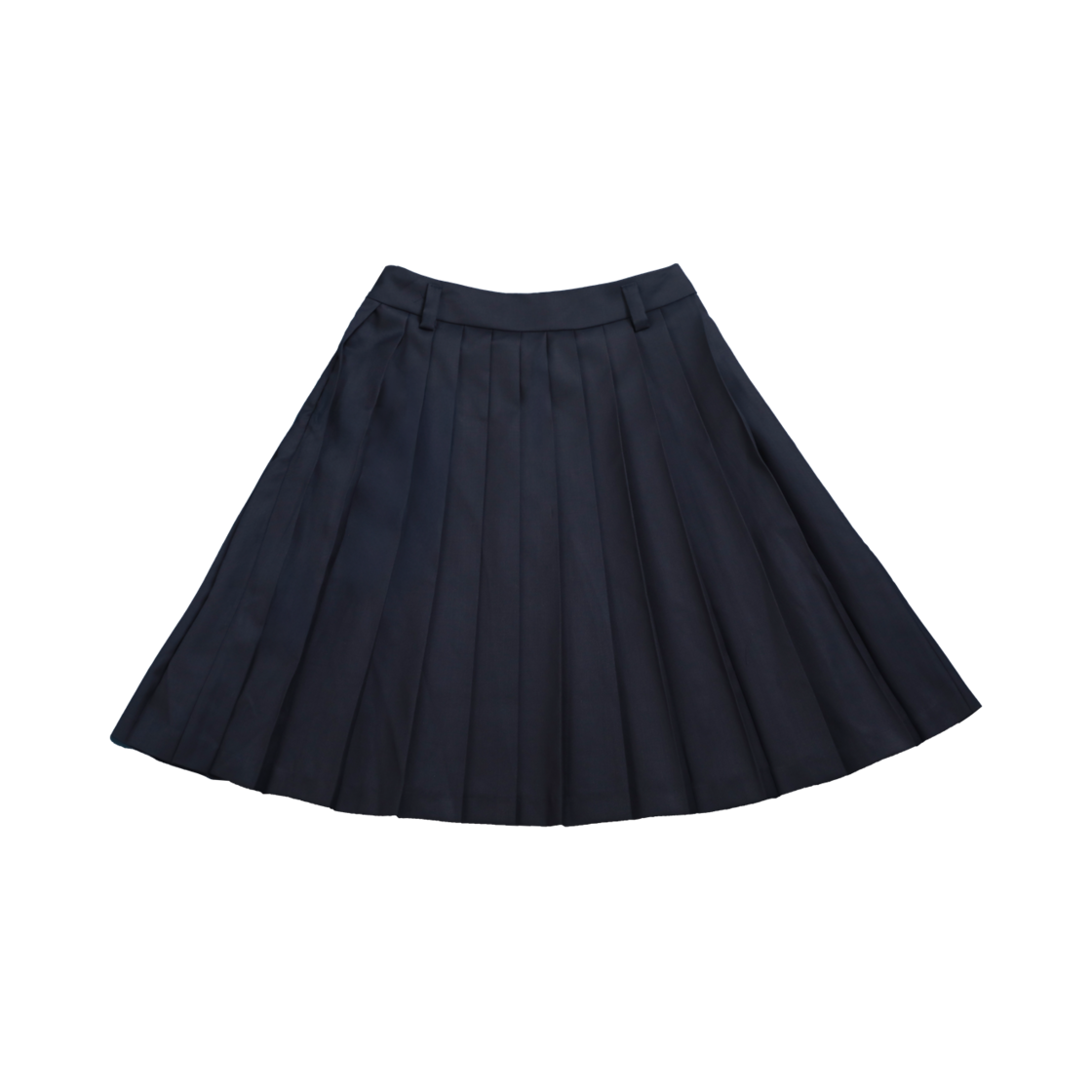 AW25XSK02 Artist Komplex Artist Pleats Midi Skirt Navy