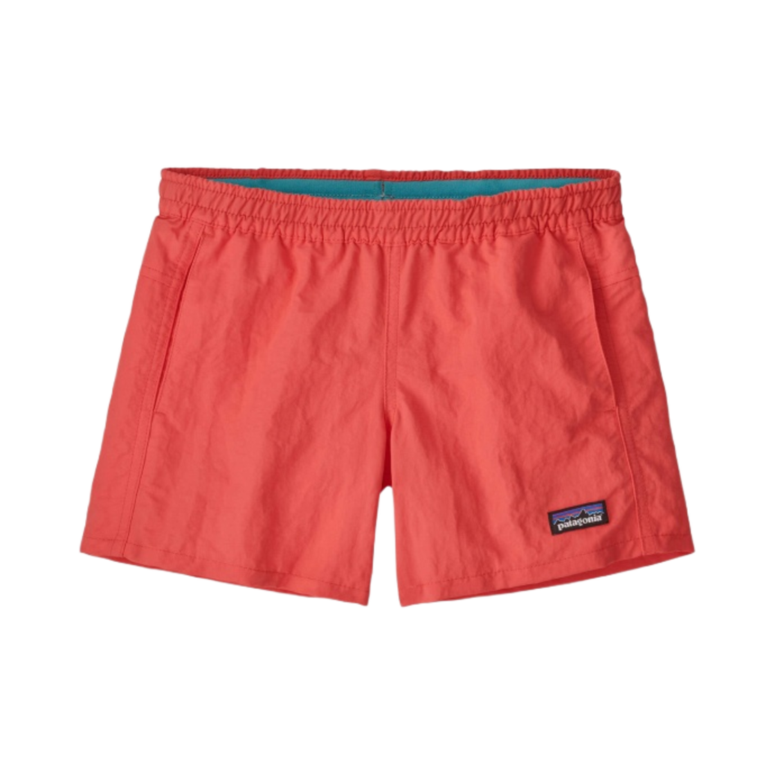 (키즈) 파타고니아 배기스 쇼츠 4인치 언라인드 코랄((Kids) Patagonia Baggies Shorts 4 Inch Unlined Coral) - 1