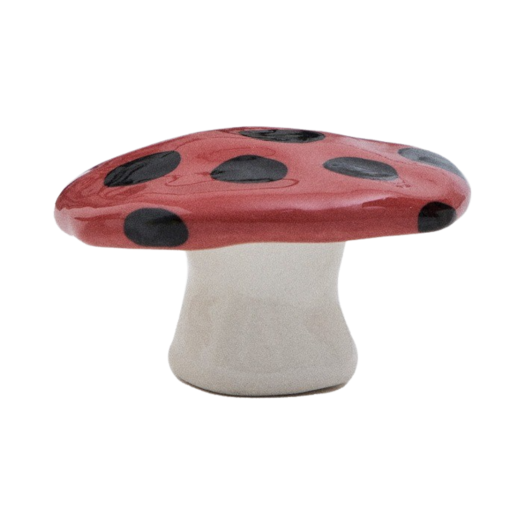 MIHSR_0 Vegetable Flower Studio Shiitake Mushroom Incense Holder Red