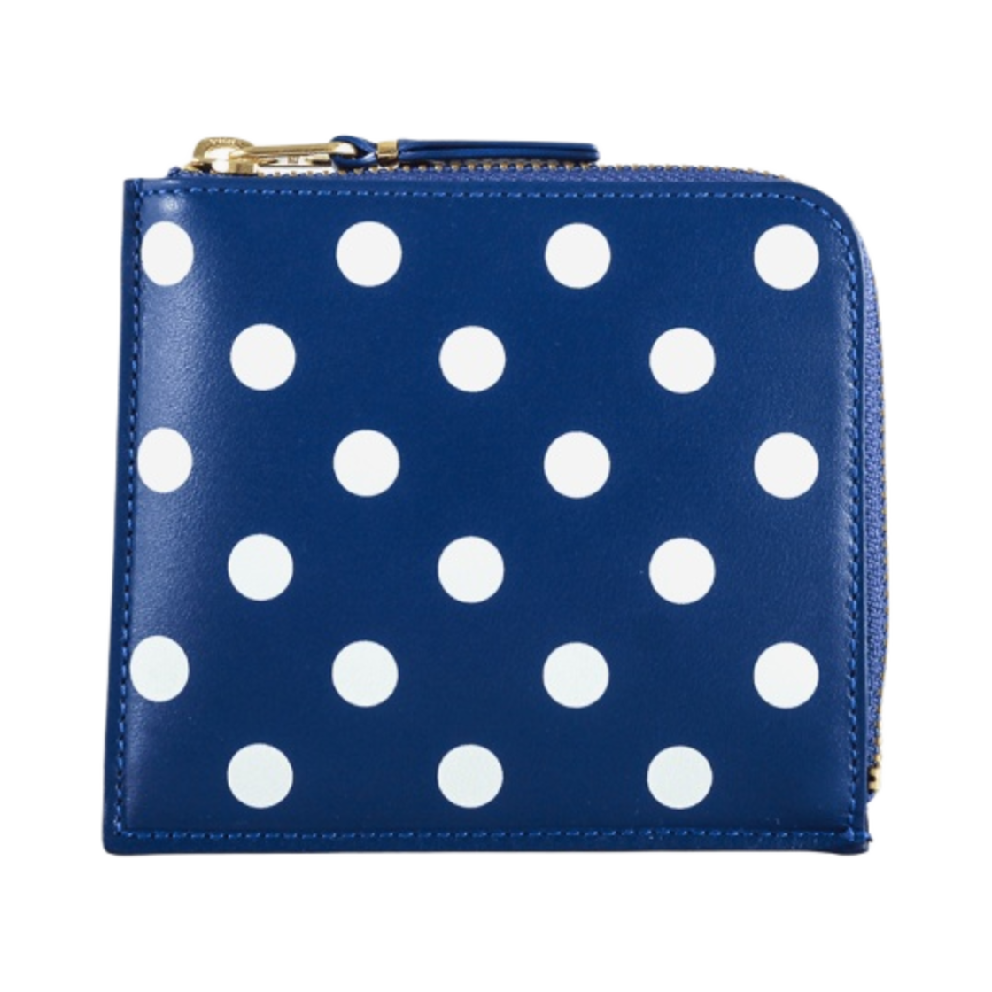꼼데가르송 SA3100PD 폴카 닷 프린트 지갑 네이비